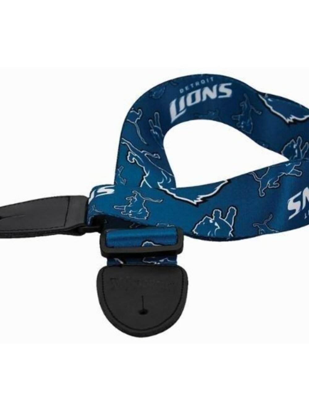 Detroit Lions Guitar Strap Premium Holder Woodrow Music NFL Official Merch